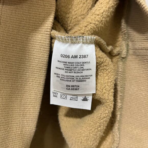 Columbia Vintage Mens Sz Large Tan Fleece Crewneck Sweatshirt Gorpcore Y2K - Picture 4 of 7